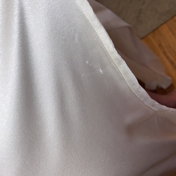 Michelle Mason STRAPPY WRAP GOWN WITH COWL - IVORY - Picture 11 of 13